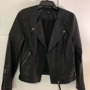 Topshop faux leather jacket